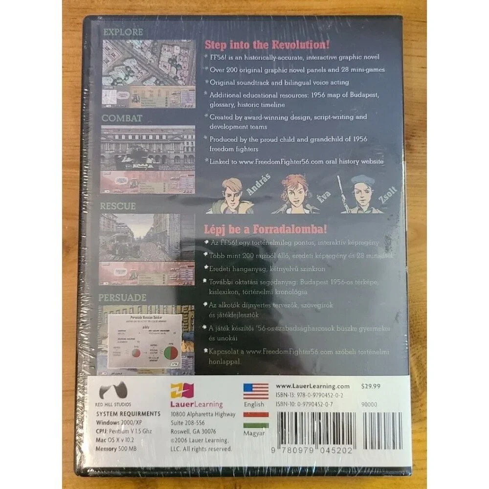 Sealed‎ Hungarian Freedom Fighters FF ‘56 Interactive History Computer Game 2006